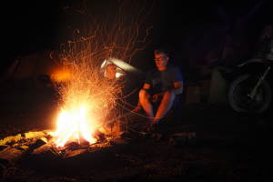 Campfire in der Wildnis
